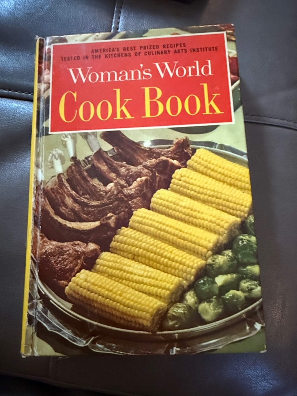 Woman's World Cook Book - Vintage Cookbook with Red & Yellow Cover